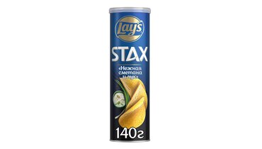 Изображение товара Чипсы картофельные Lay`s Stax Нежная сметана и лук 140 г