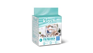 Изображение товара Впитывающие одноразовые пеленки Kioshi 45x60 см, 30 шт для малыша