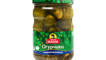 Изображение товара Огурцы Дядя Ваня маринованные с/б 950 г