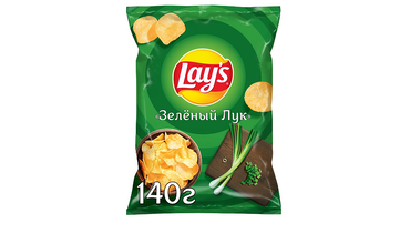 Изображение товара Чипсы картофельные Lay`s Зеленый лук 140 г