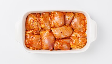 Изображение товара Бескостное мясо бедра цыпленка-бройлера в маринаде "Сладкий чили"