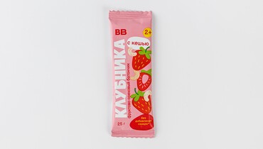 Изображение товара Батончик фруктово-ореховый "Клубника" детский