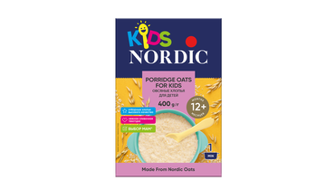 Изображение товара Хлопья Nordic Kids овсяные 400 г