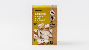 Изображение товара Вареники с творогом грушей и горгонзолой 500 г от ВкусВилл