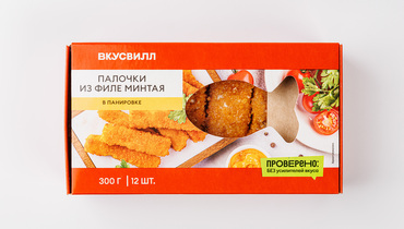 Изображение товара Палочки из филе минтая в панировке замороженные, 300 г