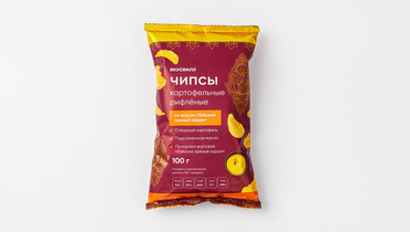 Изображение товара Чипсы картофельные рифленые со вкусом "Тайский пряный карри"