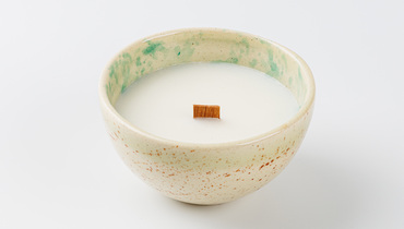 Изображение товара Соевая свеча в керамической чаше с ароматом Ирландский виски