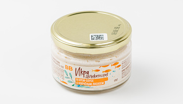 Изображение товара Икра деликатесная в крем-соусе с копченым лососем 170 г ВкусВилл