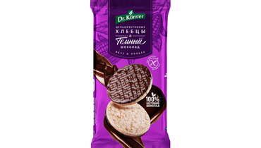 Изображение товара Хлебцы с темным шоколадом рисовые Dr.Korner 67 г полезный десерт