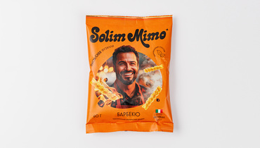 Изображение товара Паста-снек фузилли со вкусом соуса барбекю Solim Mimo, 60 г