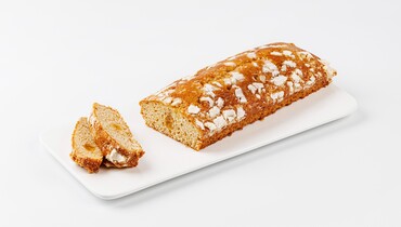 Изображение товара Пирог немецкий с манго ВкусВилл 300 г натуральный десерт с джемом