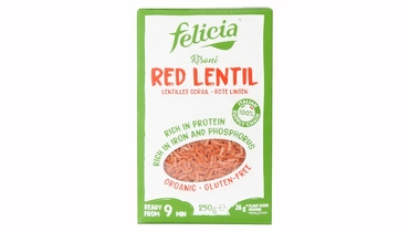 Изображение товара Макаронные изделия Felicia Ризони без глютена из красной чечевицы BIO 250 г