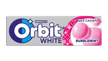 Изображение товара Жевательная резинка Orbit White Bubblemint без сахара 13,6 г
