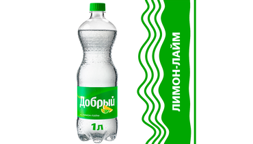 Изображение товара Напиток газированный Добрый Лимон-лайм 1 л