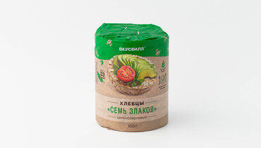 Изображение товара Хлебцы "Семь злаков", цельнозерновые