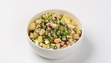 Изображение товара Готовая окрошка с курицей 400 г - ВкусВилл