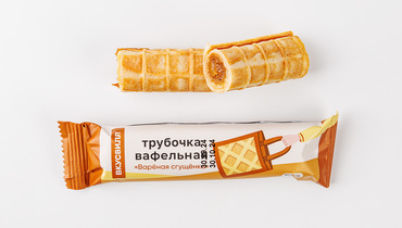 Изображение товара Трубочка вафельная "Вареная сгущенка"