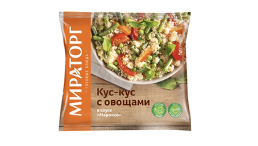 Изображение товара Смесь овощная Мираторг Кус-кус с овощами в соусе Марокко замороженная 400 г