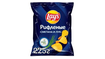 Изображение товара Чипсы картофельные Lay`s Сметана и лук 225 г