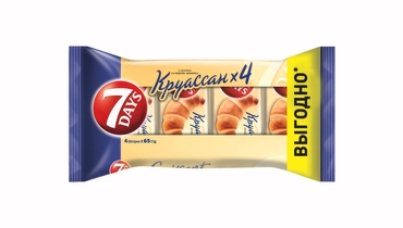 Изображение товара Круассан 7DAYS с кремом ваниль 4 шт по 65 г