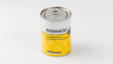Изображение товара Ананасы консерв. кусочками в ананасовом соке
