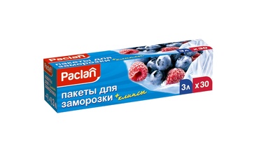 Изображение товара Пакеты для заморозки Paclan (32х25см) 3л 30 шт