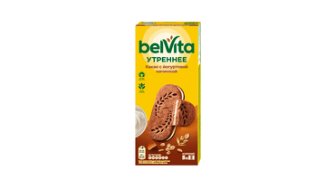 Изображение товара Печенье BelVita Утреннее Сэндвич витаминное с какао и йогуртовой начинкой 253 г