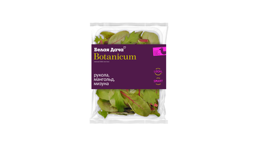 Изображение товара Салатная смесь Белая дача Botanicum рукола мангольд мизуна 75 г