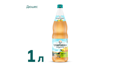 Изображение товара Лимонад Черноголовка Дюшес газированный стекло 1 л