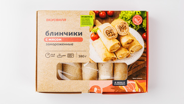Изображение товара Блинчики с мясом, зам.