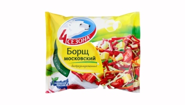 Изображение товара Смесь овощная 4 Сезона Борщ Московский быстрозамороженная 400 г