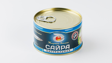 Изображение товара Сайра тихоокеанская натуральная кусочки ж/б, 227 г