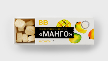 Изображение товара Жвачка натуральная со вкусом "Манго"