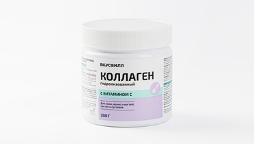 Изображение товара Гидролизованный коллаген с витамином C для здоровья кожи и суставов, 200 г