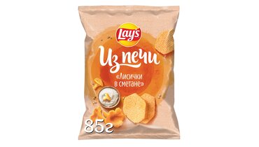 Изображение товара Чипсы картофельные Lay`s Из печи Лисички в сметане 85 г
