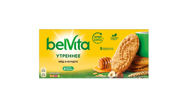 Изображение товара Печенье BelVita Утреннее витаминизированное с фундуком и медом 225 г