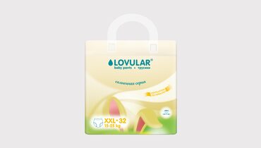 Изображение товара Подгузники-трусики Lovular Солнечная серия XXL, 32 шт, 15-25 кг