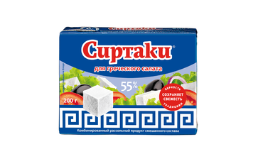 Изображение товара Продукт рассольный Сиртаки для греческого салата Original 55% ЗМЖ 200 г