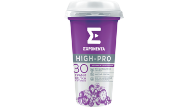 Изображение товара Напиток кисломолочный Exponenta High-pro Черника земляника 250 г