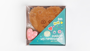 Изображение товара Набор из пряников «Нежное сердце» для творчества и подарка