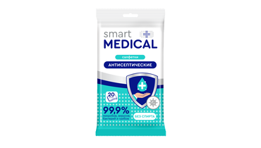 Изображение товара Салфетки влажные Smart medical антисептические 20 шт