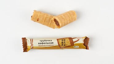 Изображение товара Вафельная трубочка Вареная сгущенка домашнее лакомство 35 г