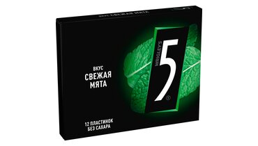 Изображение товара Жевательная резинка Five Electro Свежая мята 31,2 г