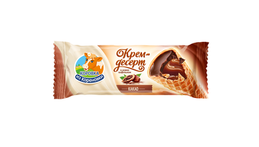 Изображение товара Крем-десерт Коровка из Кореновки Рожок вафельный с вареной сгущенкой и какао 25% 40 г