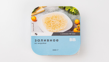 Изображение товара Заливное из индейки ВкусВилл 300 г – нежное мясное блюдо