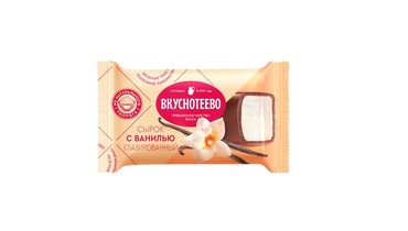Изображение товара Сырок творожный Вкуснотеево с ванилью в шоколадной глазури 16% 40 г