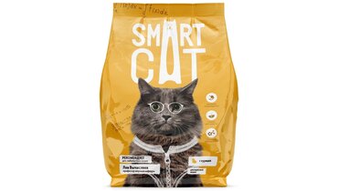 Изображение товара Сухой корм Smart Cat для взрослых кошек с курицей и овощами 1 4кг