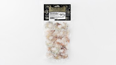 Изображение товара Черные тигровые креветки очищенные 40/50 зам. ВкусВилл, 400 г, свежие морепродукты