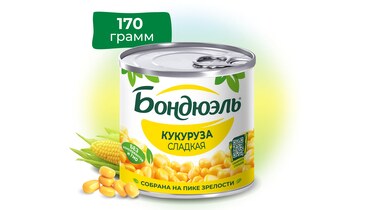 Изображение товара Кукуруза Бондюэль сладкая 170 г