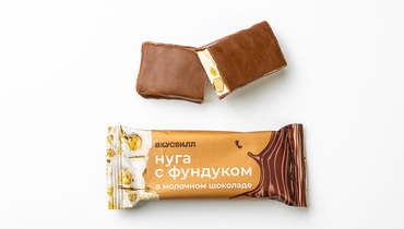Изображение товара Нуга с фундуком в молочном шоколаде
